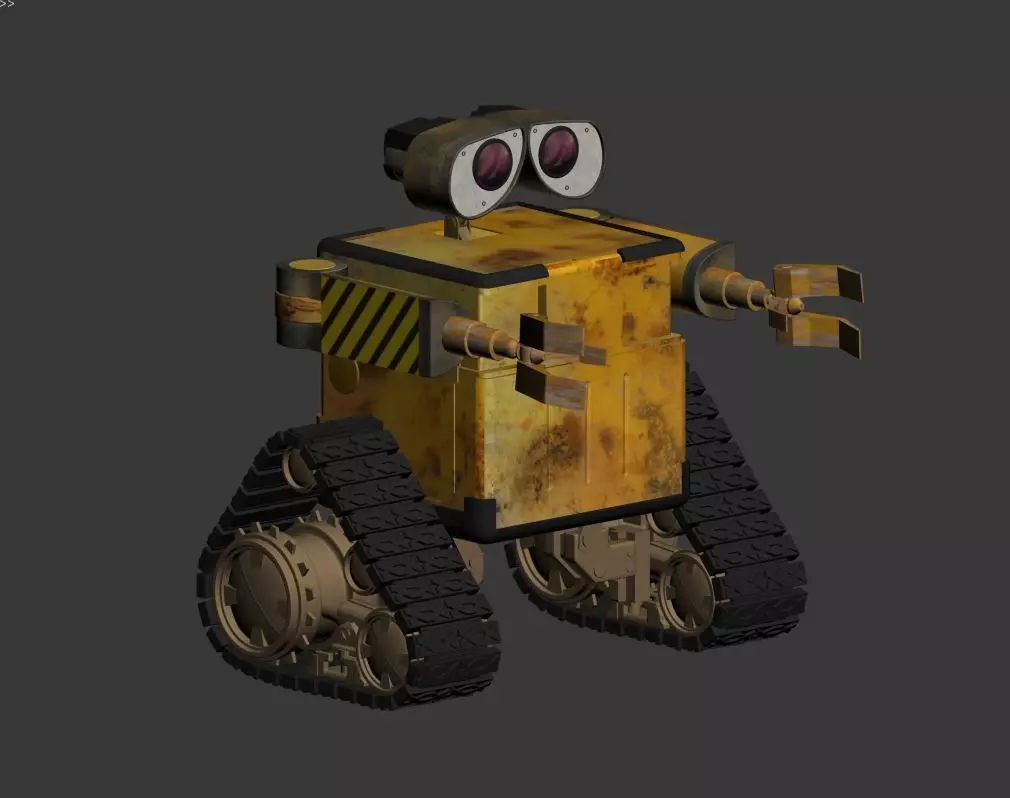Wall E 3ds max modeling 3D model_0