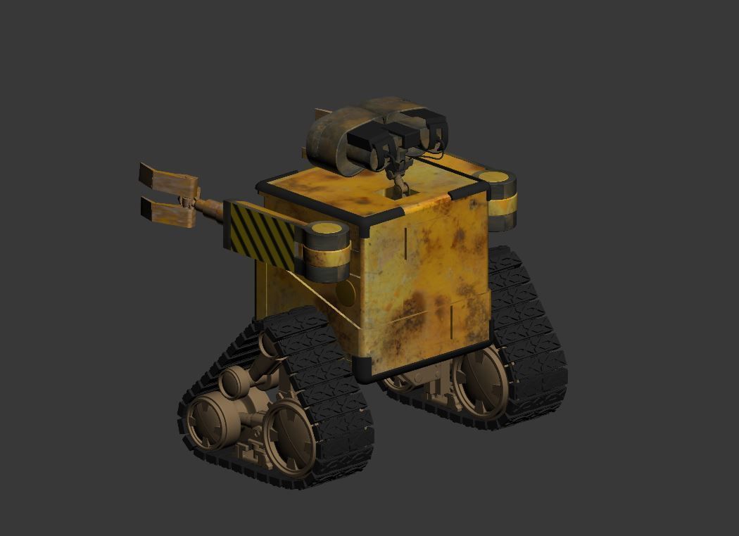 Wall E 3ds max modeling 3D model_3