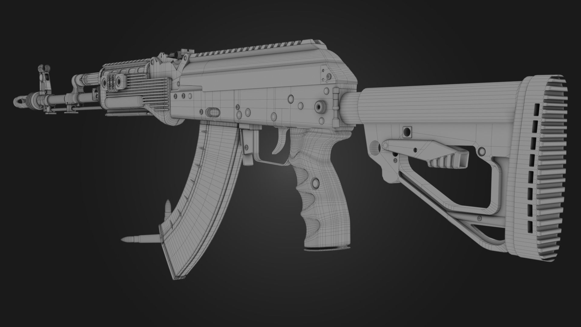 AK-203 Assault Rifle 3D model_12