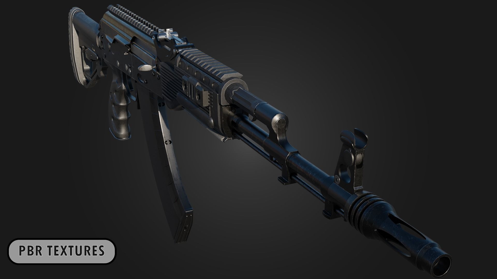 AK-203 Assault Rifle 3D model_2