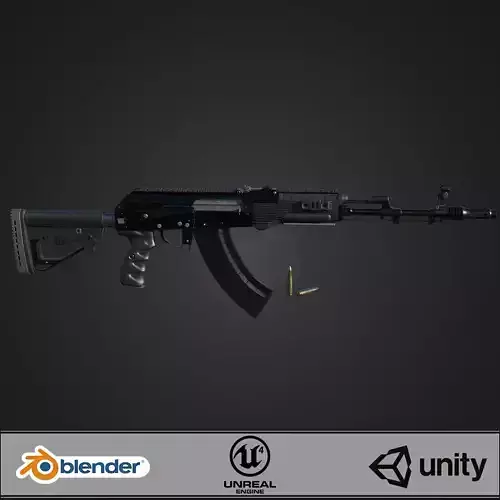 AK-203 Assault Rifle 3D model