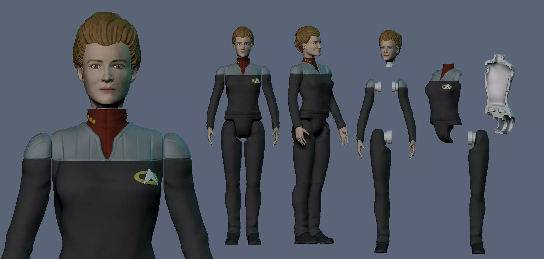 Janeway Satr Trek 3D print model