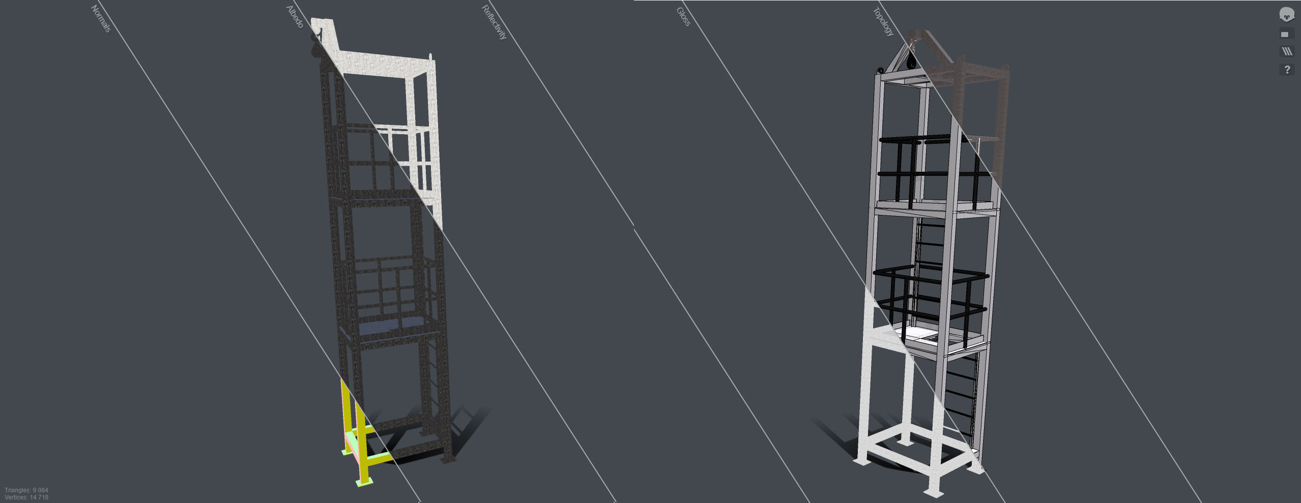 Platform for instalation of sandwich panels   3D model_9