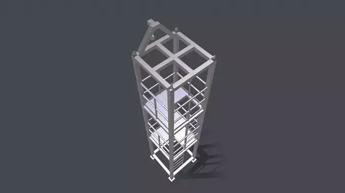 Platform for instalation of sandwich panels   3D model Platform for instalation of sandwich panels   3D model