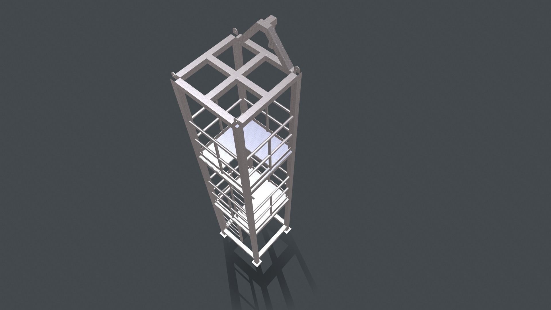 Platform for instalation of sandwich panels   3D model_7
