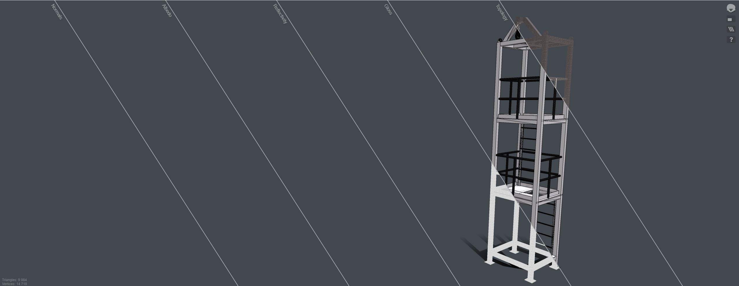 Platform for instalation of sandwich panels   3D model_11