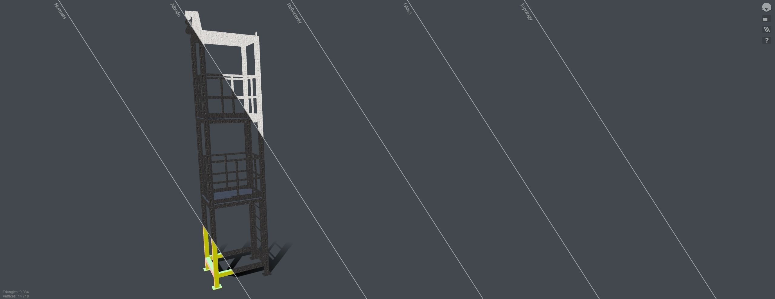 Platform for instalation of sandwich panels   3D model_10