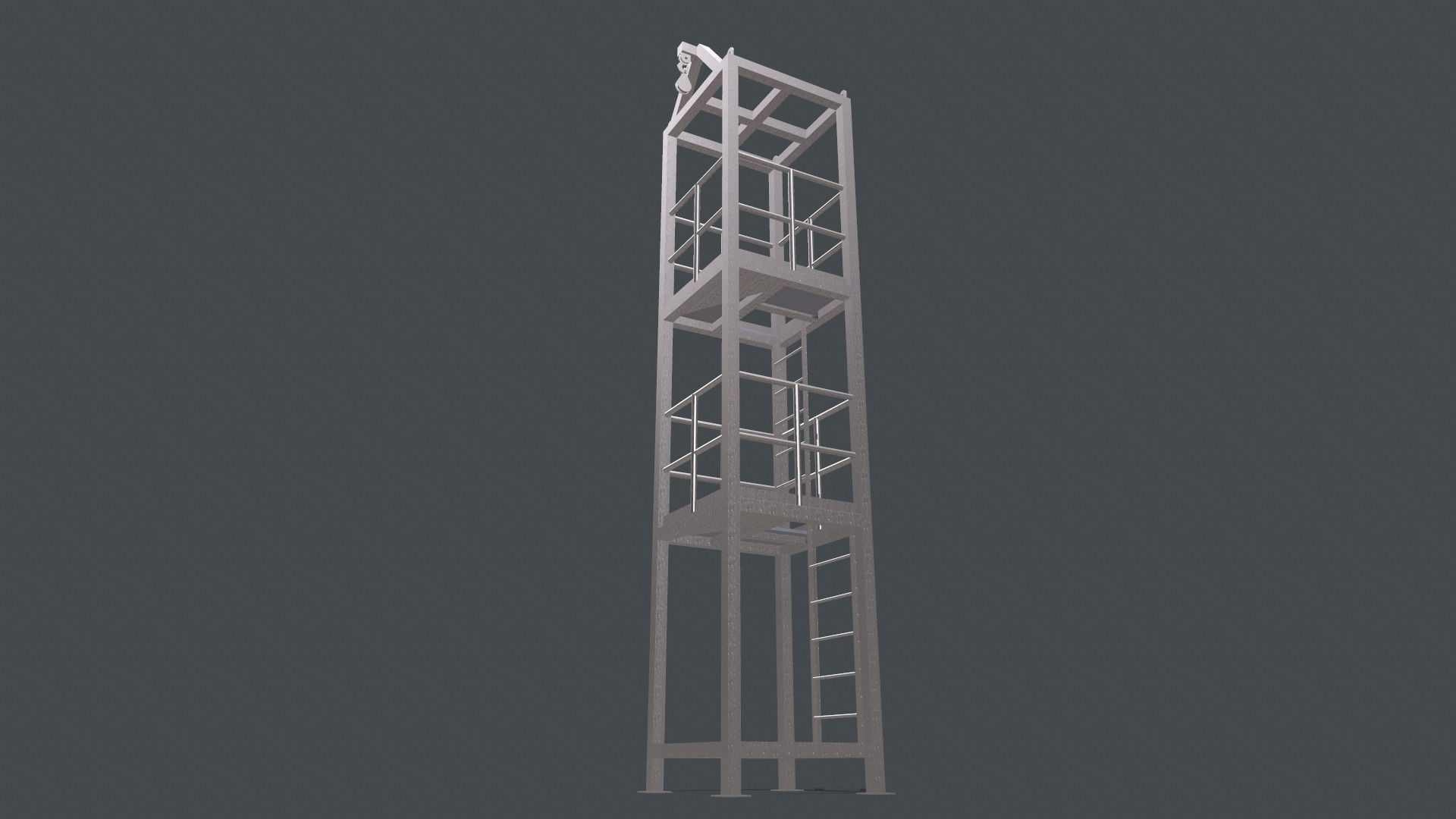 Platform for instalation of sandwich panels   3D model_6