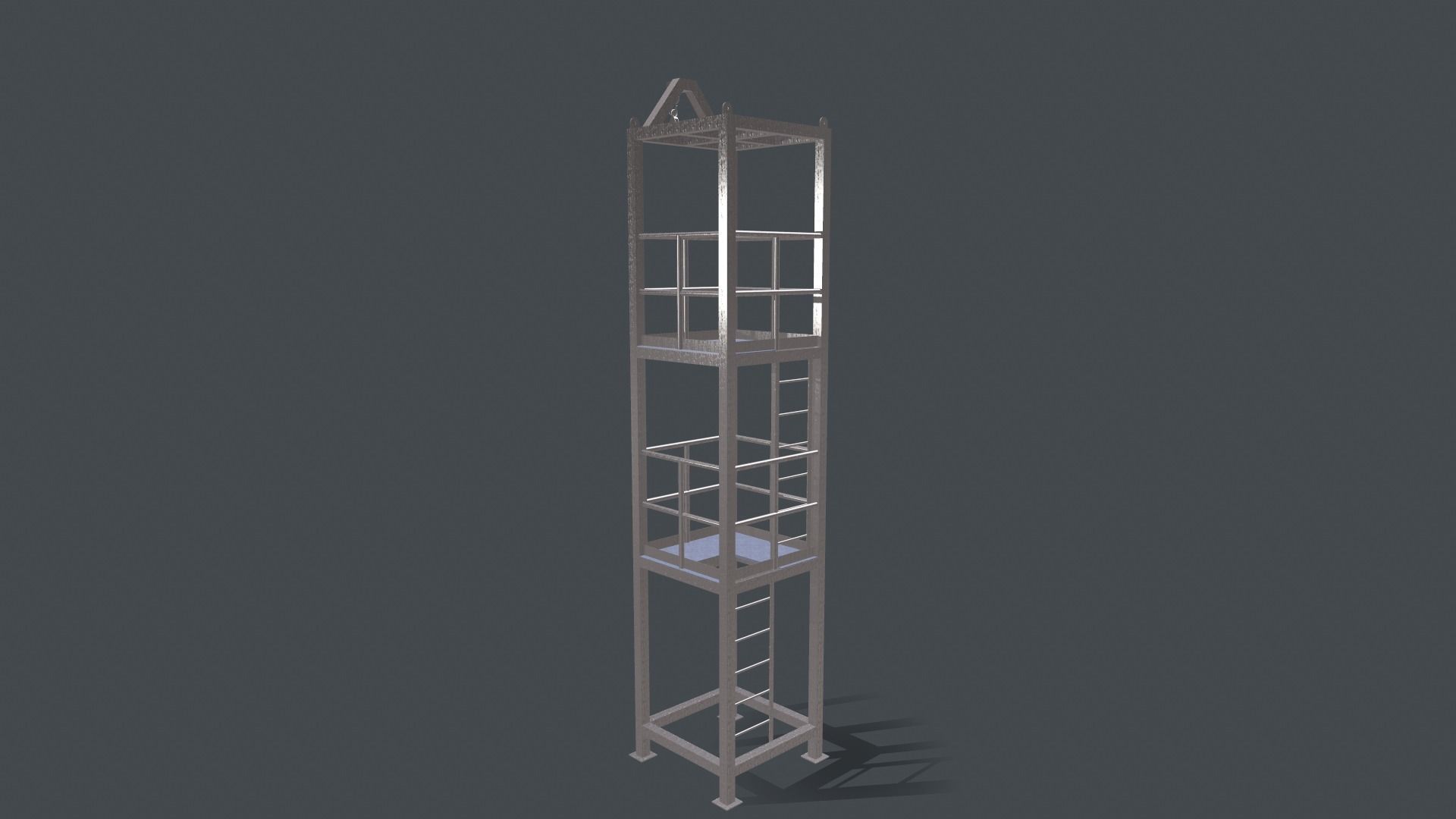 Platform for instalation of sandwich panels   3D model_2