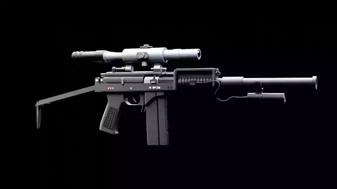 9a-91 airsoft Free 3D model