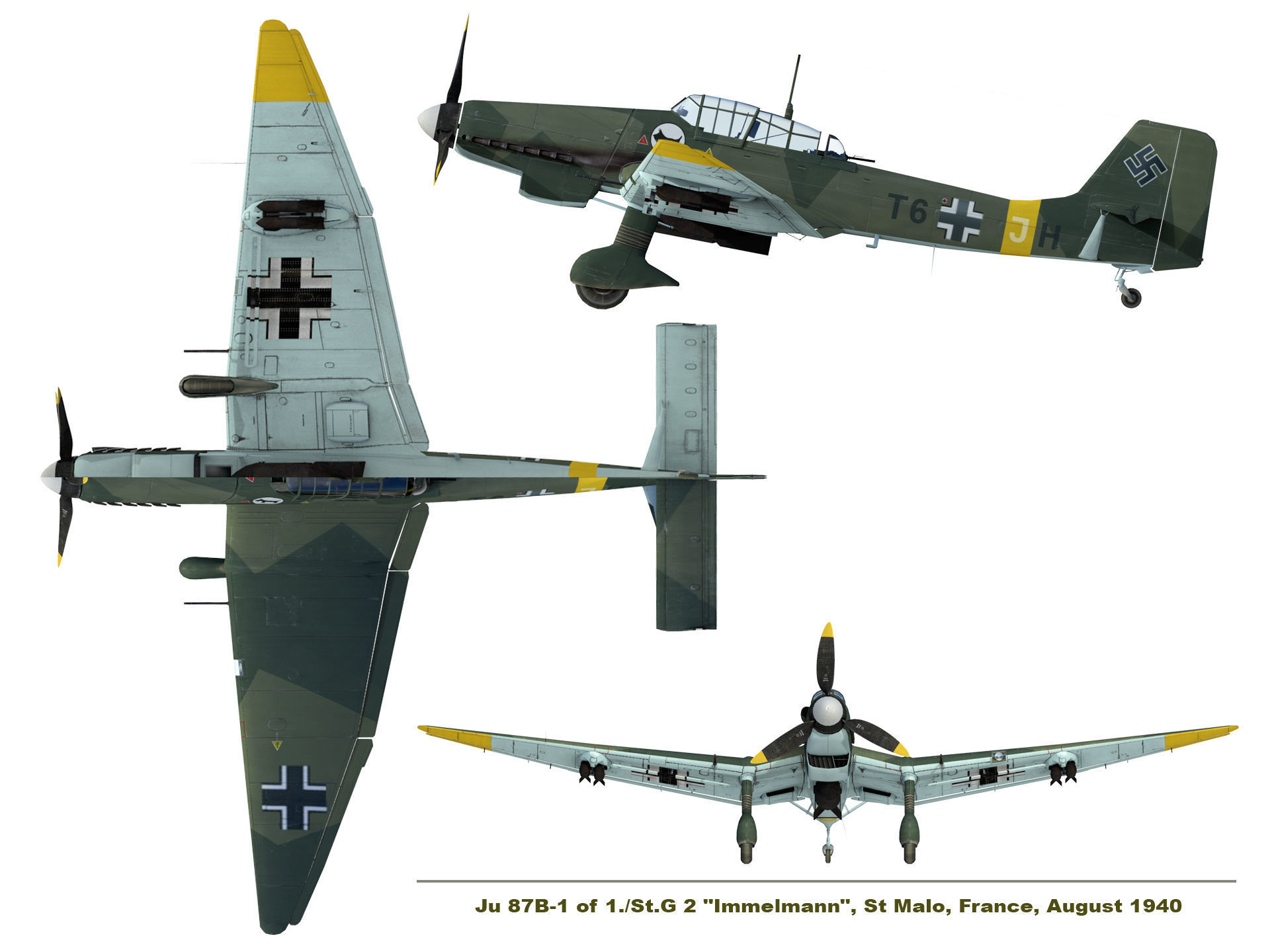 Junkers Ju 87 Stuka  3D model_5