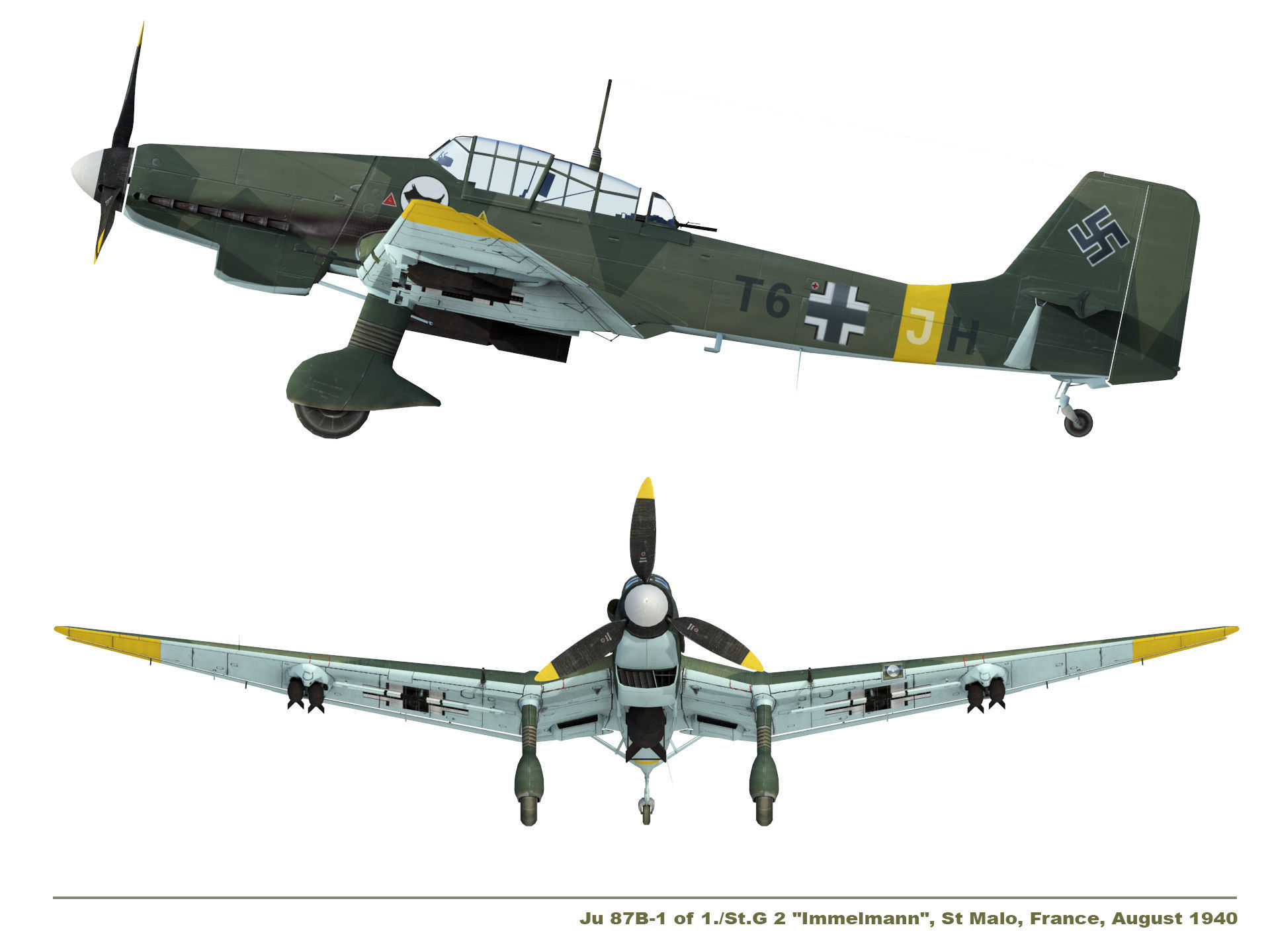 Junkers Ju 87 Stuka  3D model_10