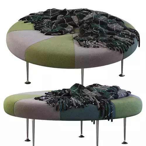 Girard Color Wheel Ottoman 3D model