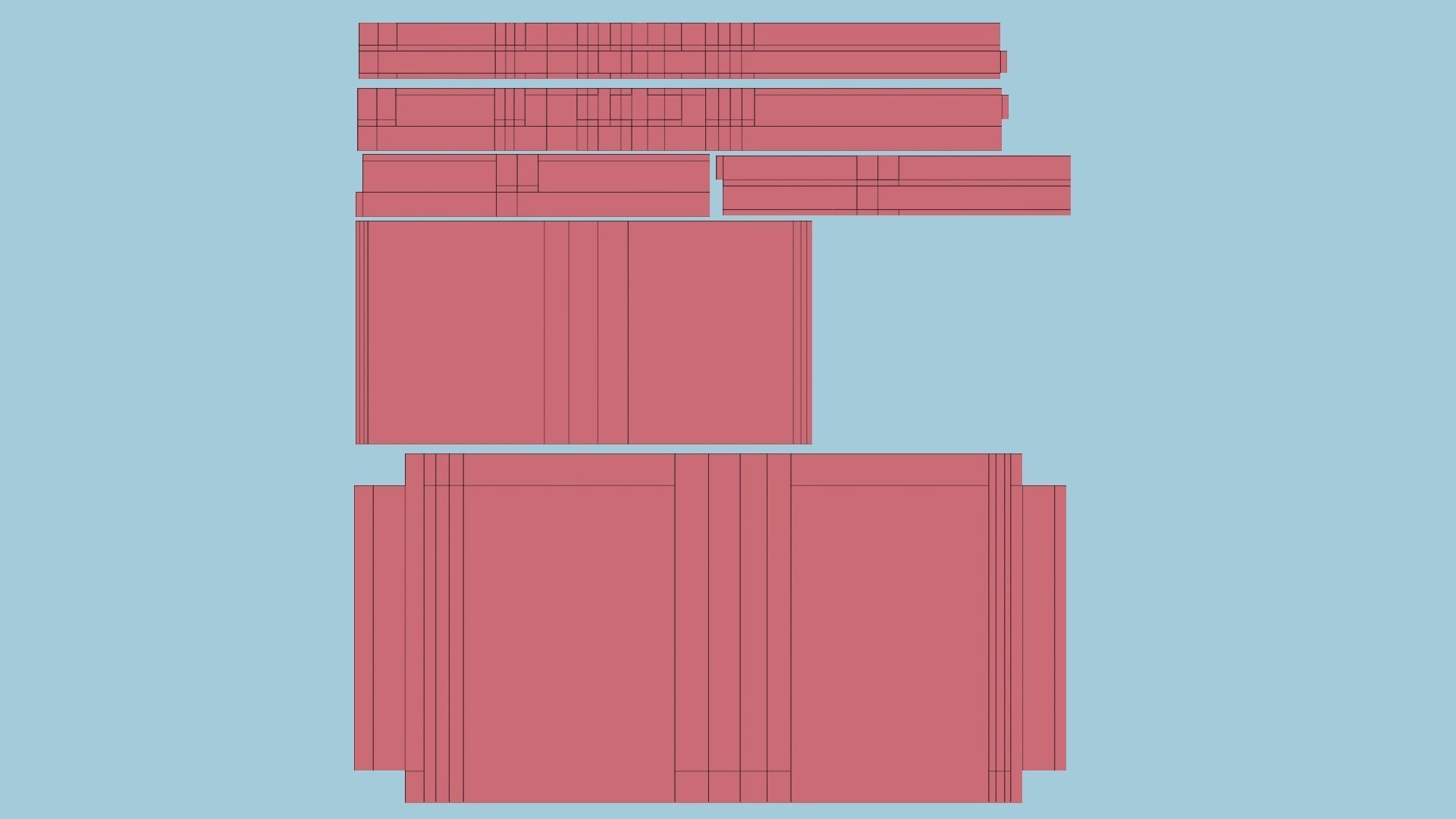 Beige Wood Armchair - Furniture Interior Design Low-poly 3D model_8