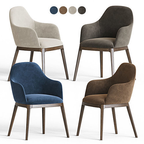 Becky Dining Chair Pacini Cappellini 3D model