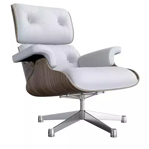 Vitra Lounge Chair 3d model Low-poly 3D model 3