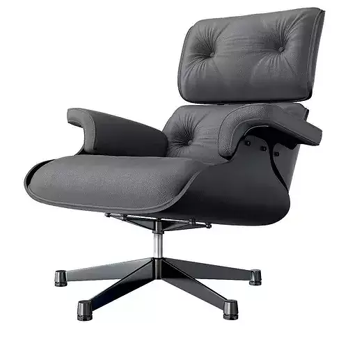 Vitra Lounge Chair 3d model Low-poly 3D model 2