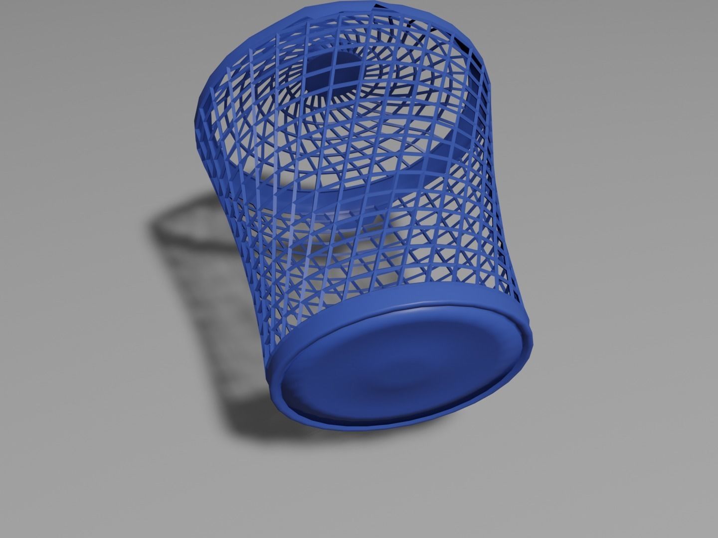 Laundry basket Low-poly 3D model_8
