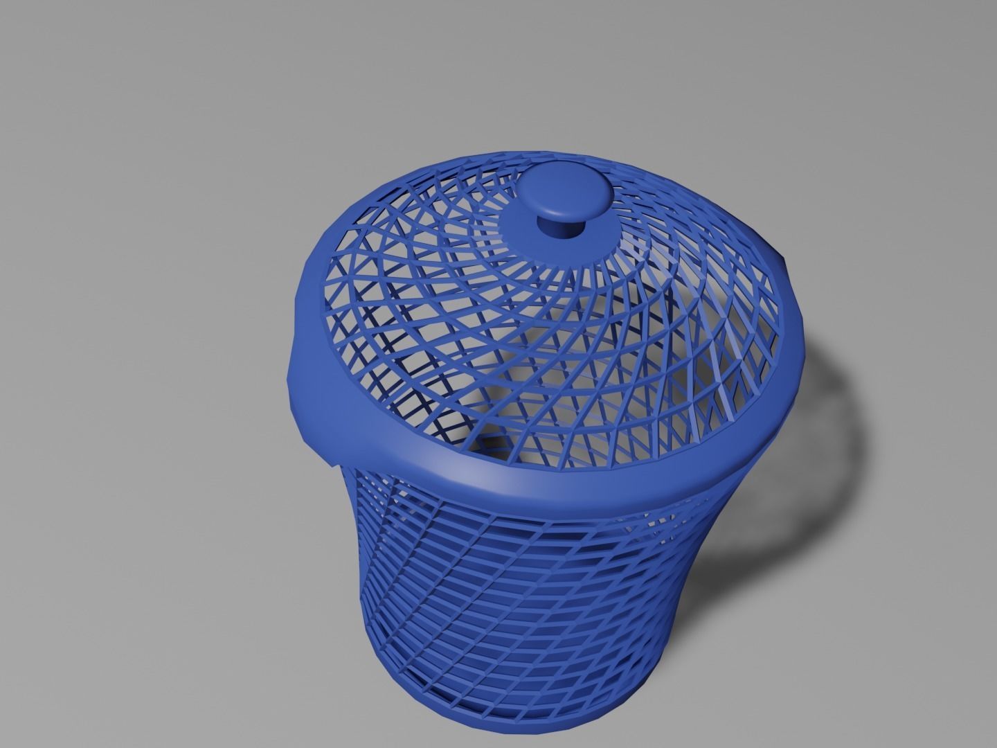 Laundry basket Low-poly 3D model_13