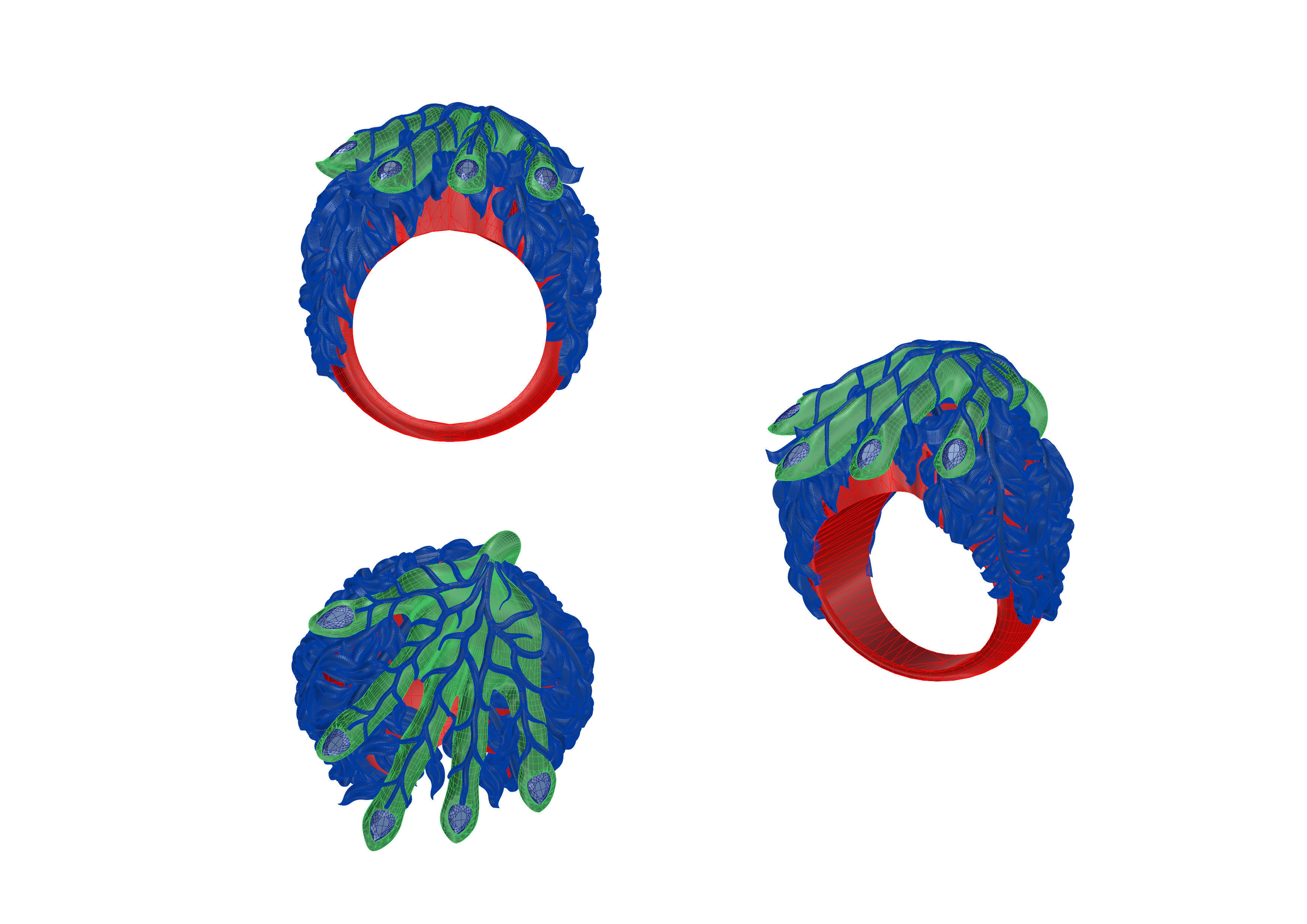 Witch Hand Ring 3D print model_6