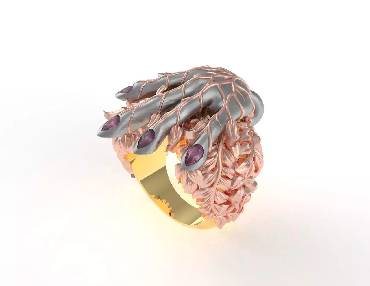 Witch Hand Ring 3D print model_0