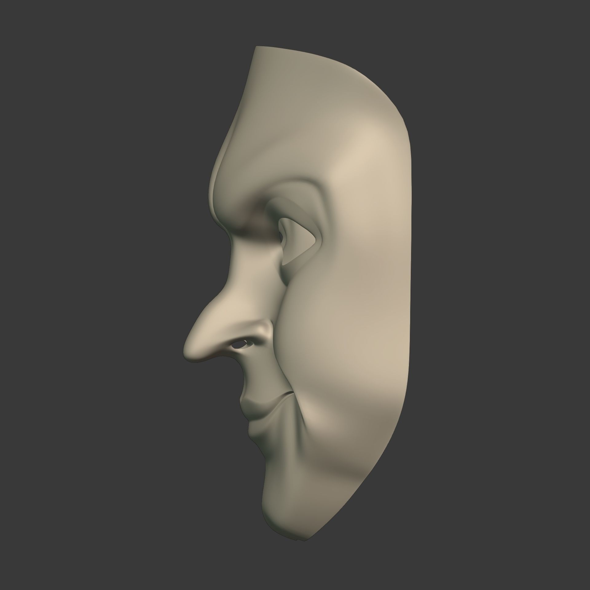 Gang Mask Low-poly 3D model_9