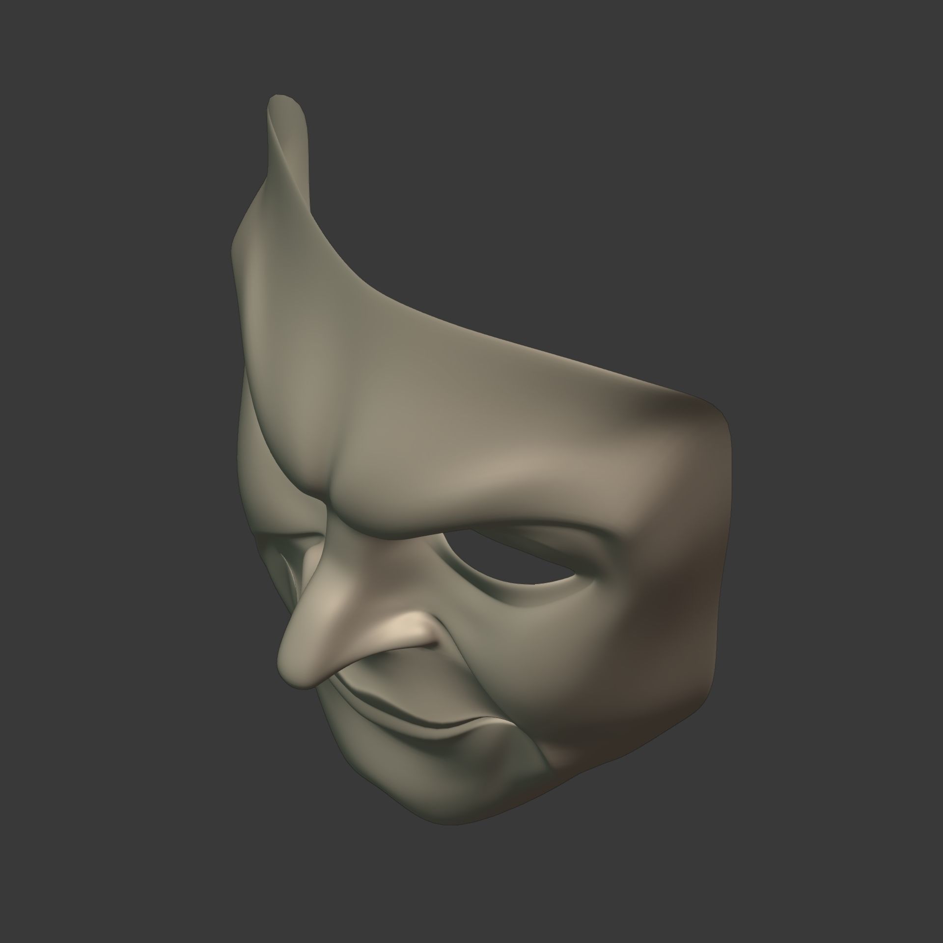 Gang Mask Low-poly 3D model_12