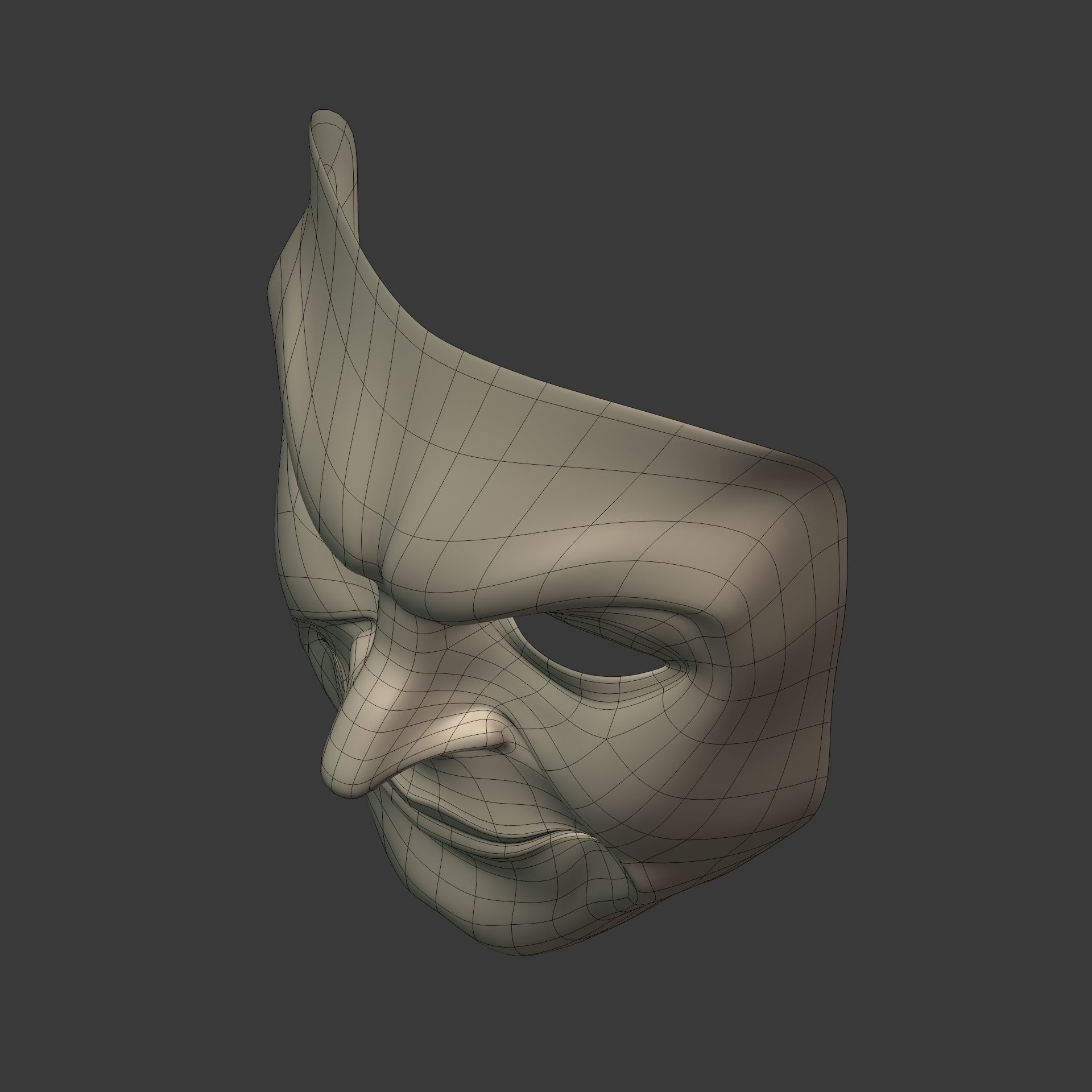 Gang Mask Low-poly 3D model_15