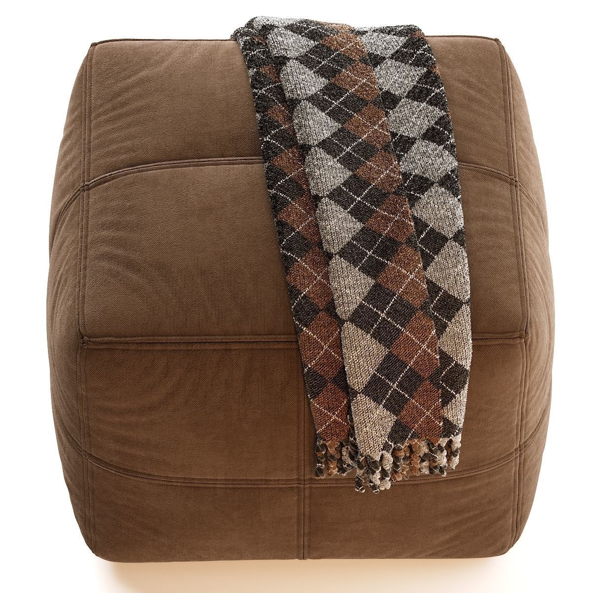 Pouf Fabric 3D model_3