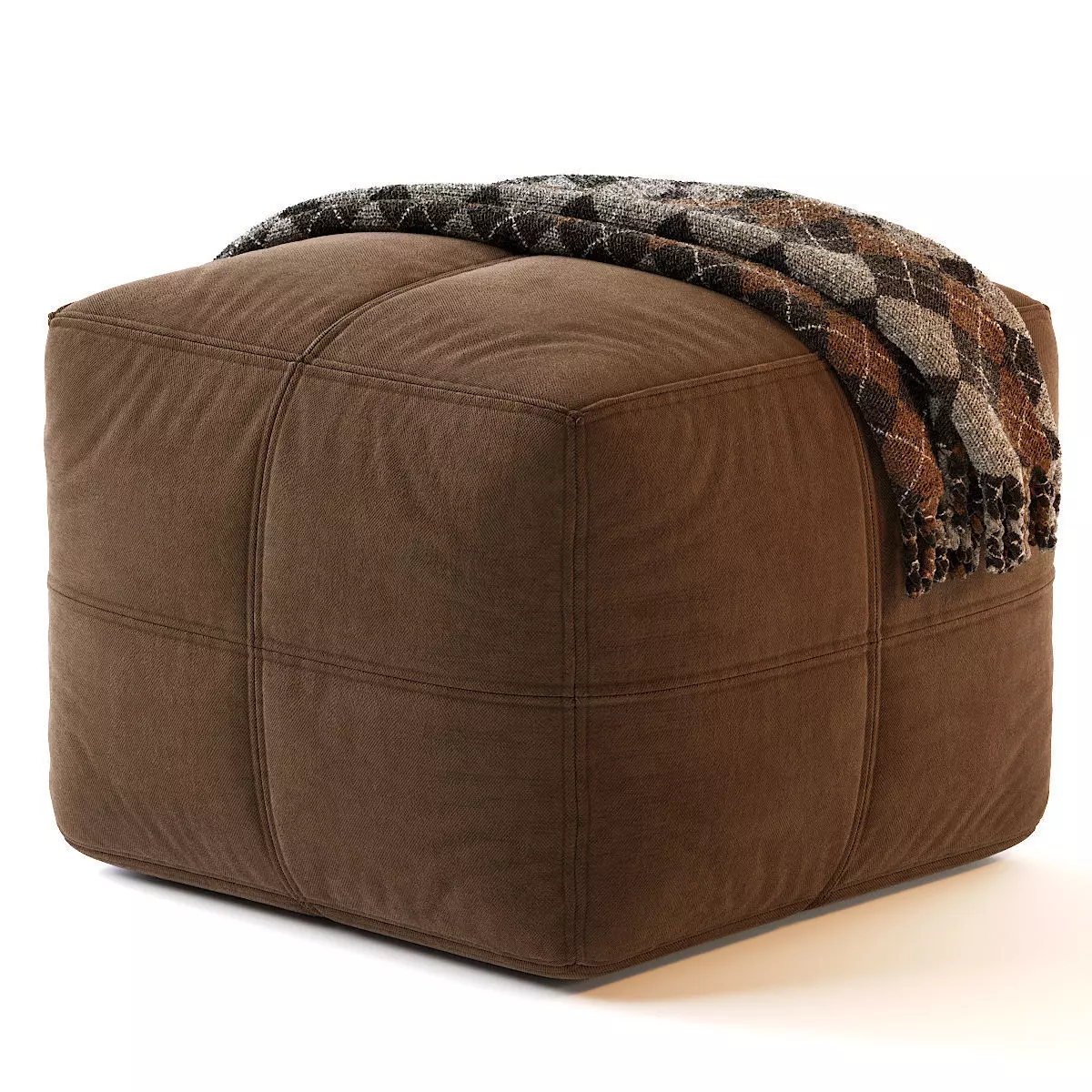 Pouf Fabric 3D model_0