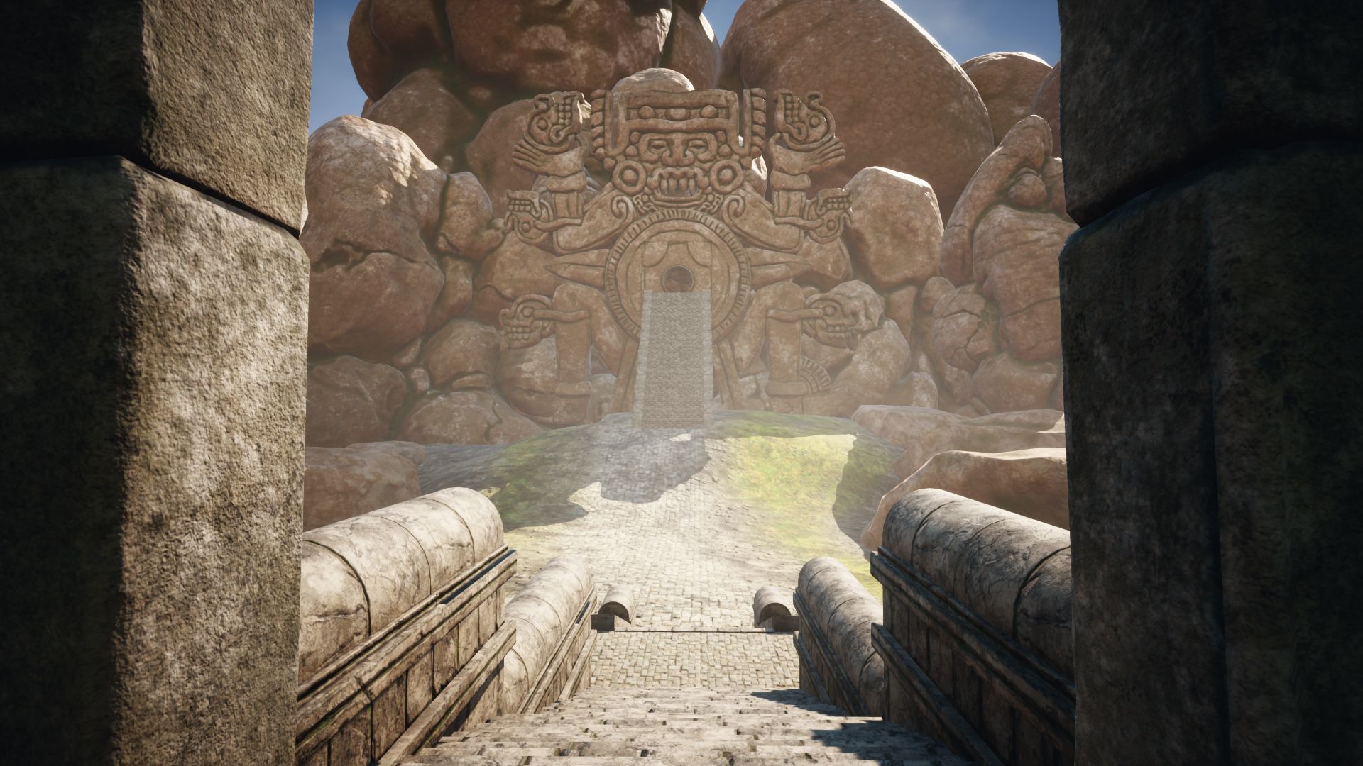 Lost Temple of the Aztecs Low-poly 3D model_5