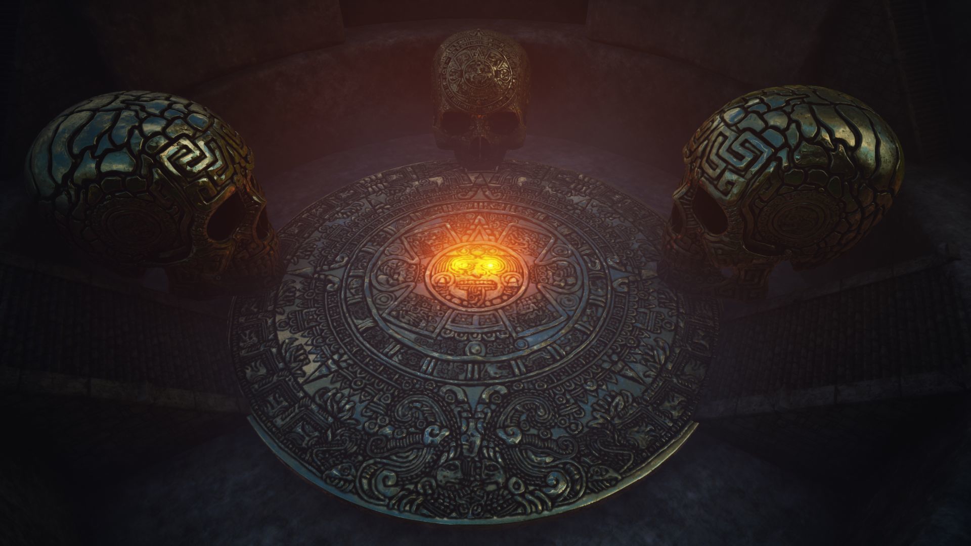 Lost Temple of the Aztecs Low-poly 3D model_4