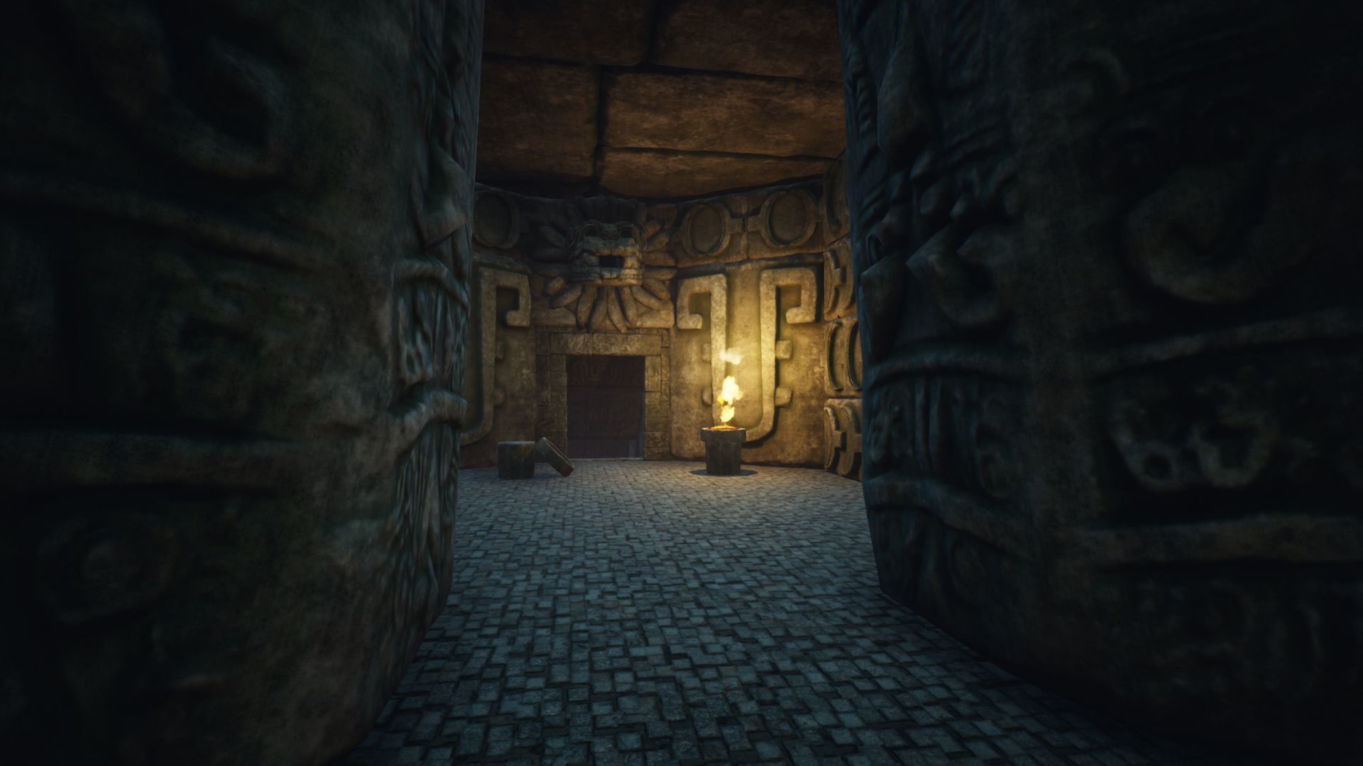 Lost Temple of the Aztecs Low-poly 3D model_14