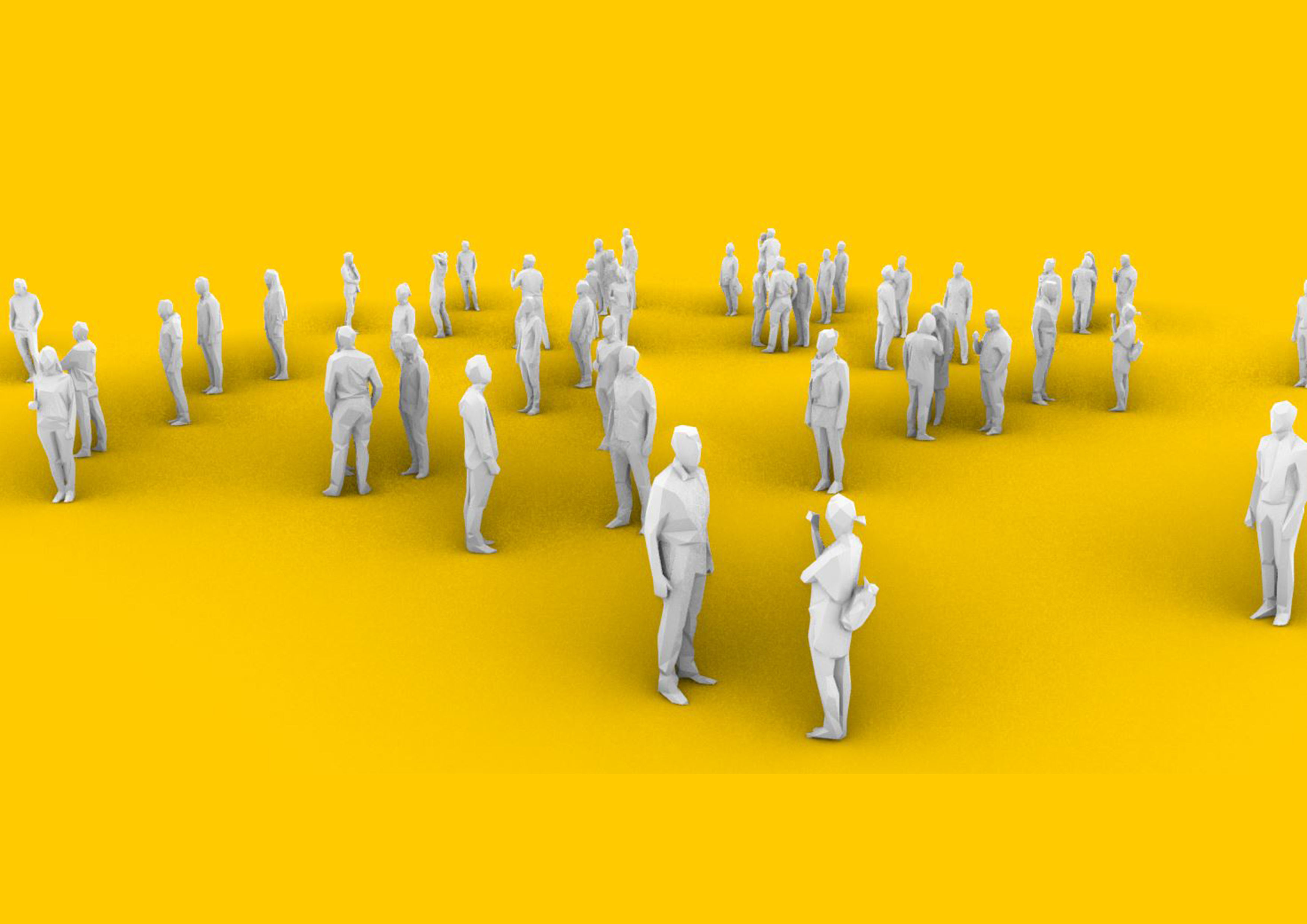 Lowpoly Human Figure Low-poly 3D model Low-poly 3D model_4