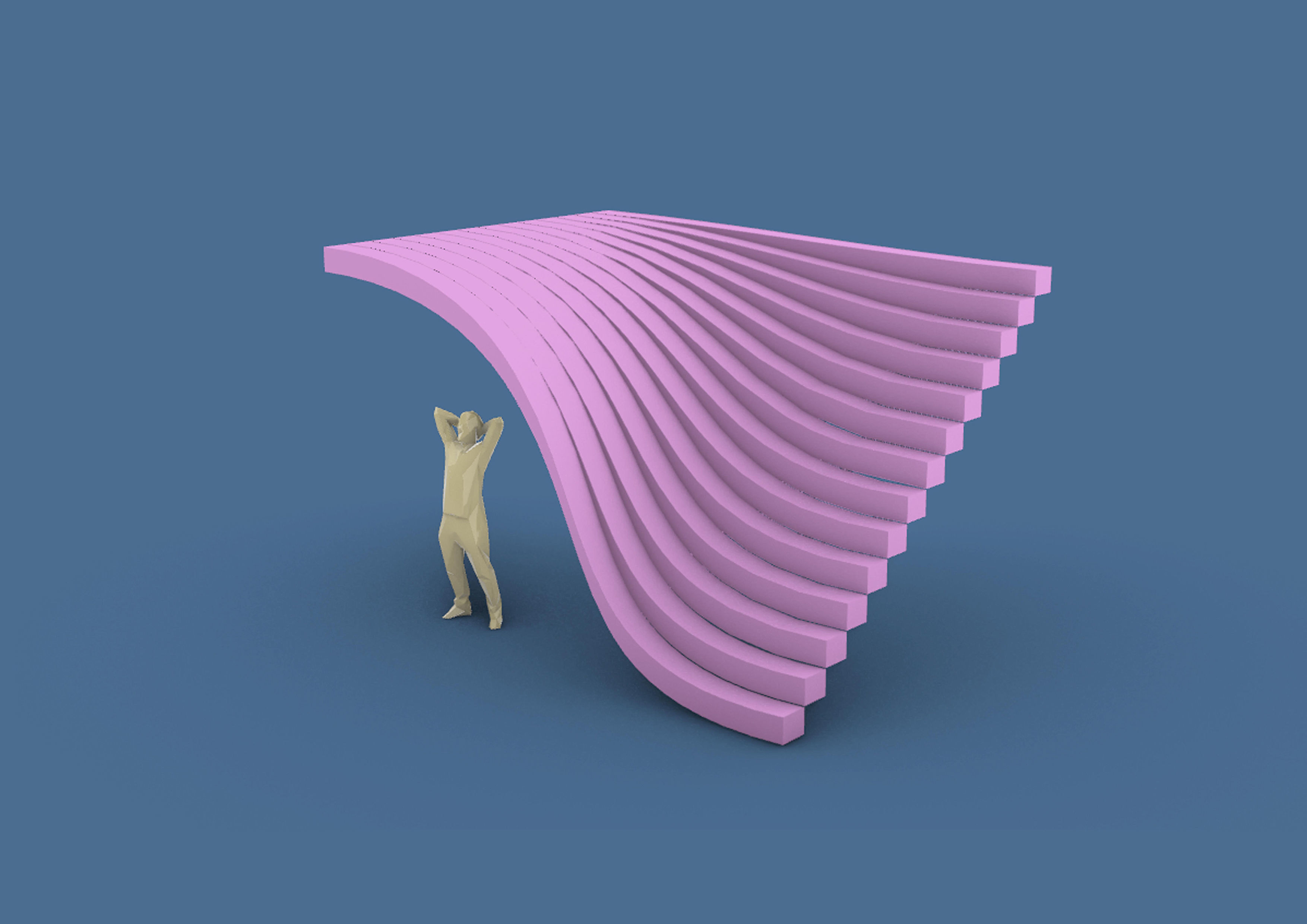 Lowpoly Human Figure Low-poly 3D model Low-poly 3D model_8