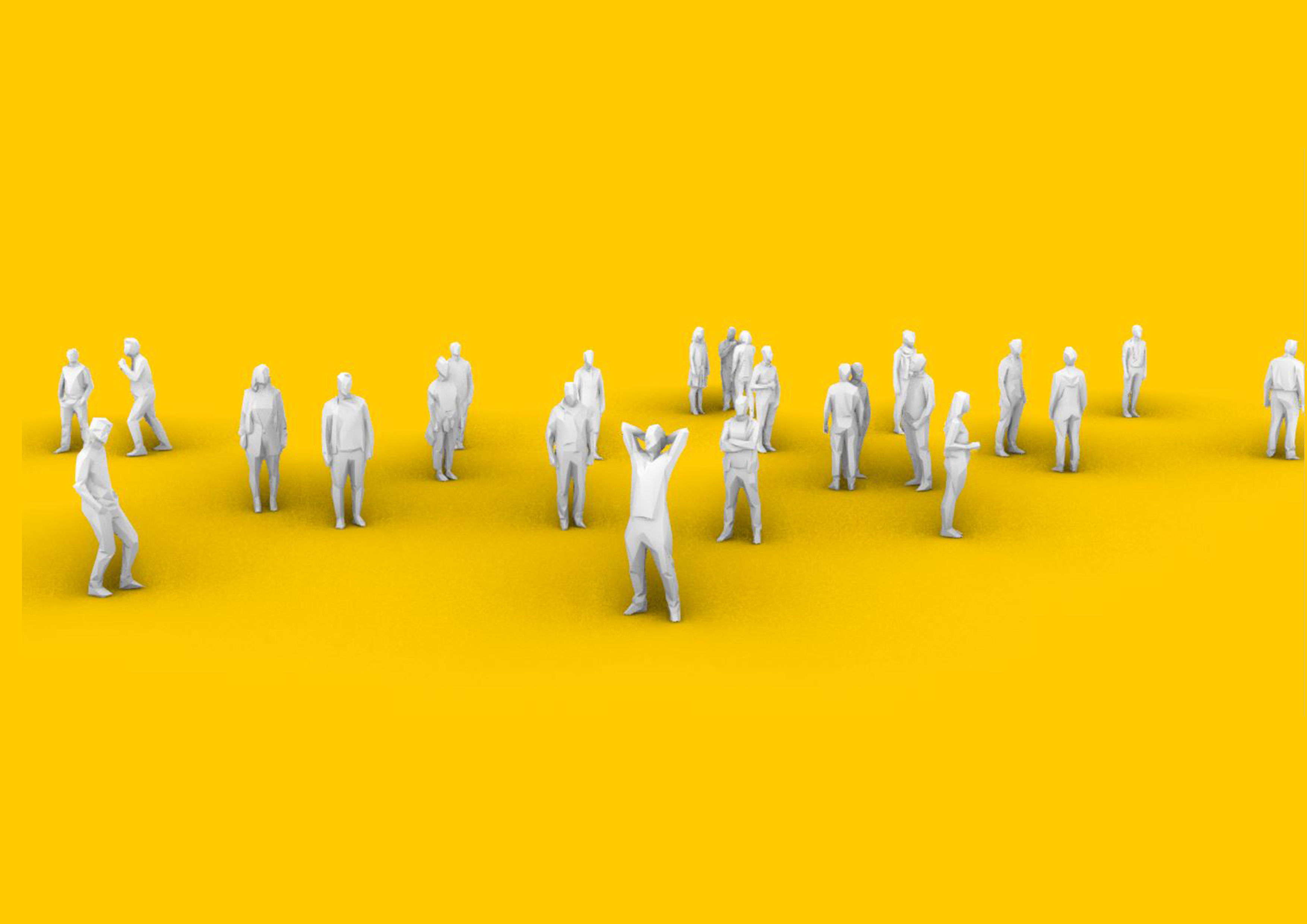 Lowpoly Human Figure Low-poly 3D model Low-poly 3D model_5