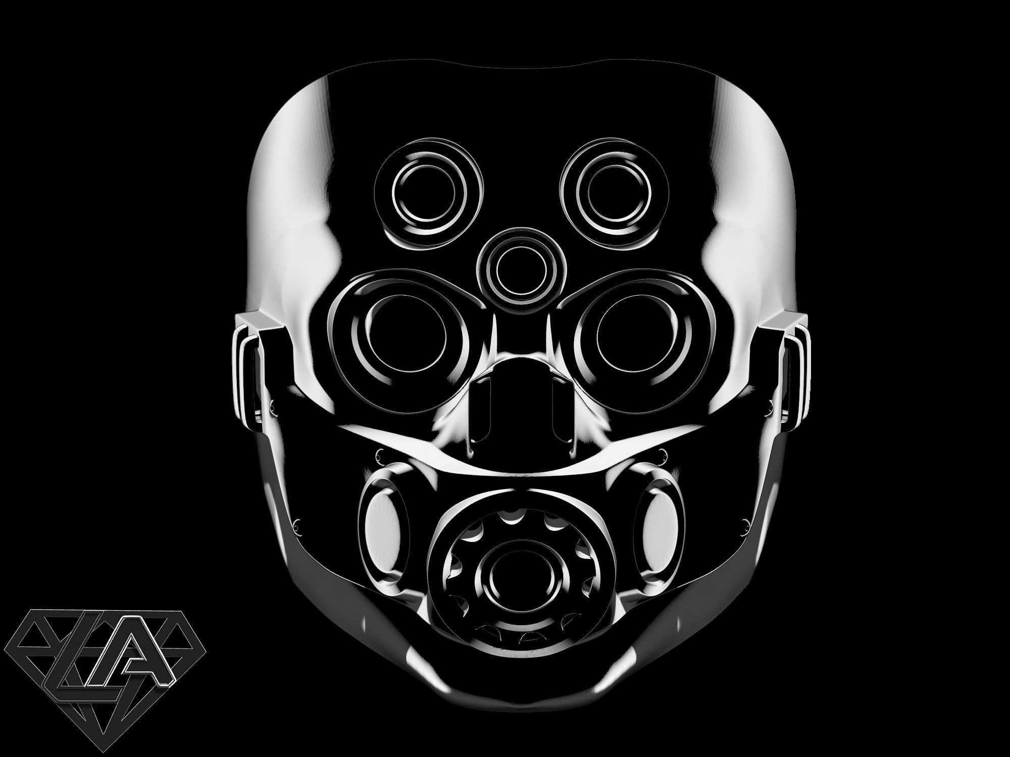 TitanFall 2 Pilot Sci fi mask 3D print model_1