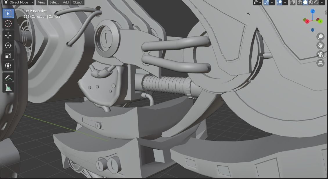 Sci-Fi Mecha Panther 3D model_4