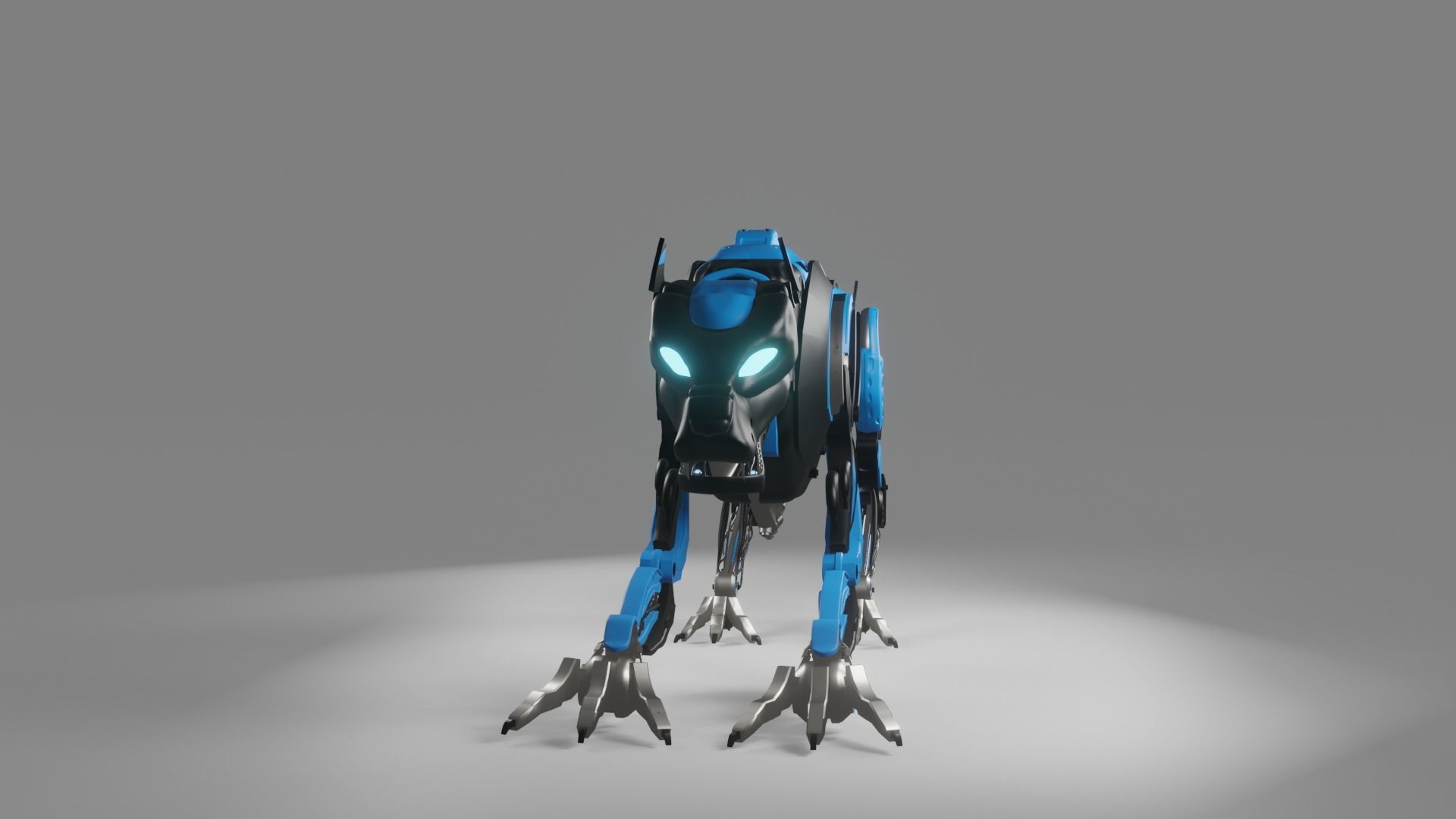 Sci-Fi Mecha Panther 3D model_5