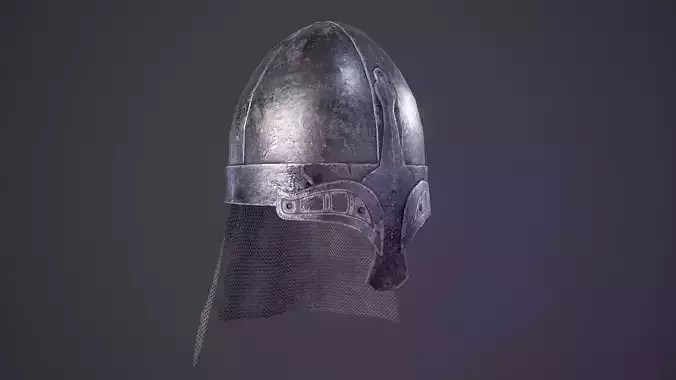 Medieval battle helmet