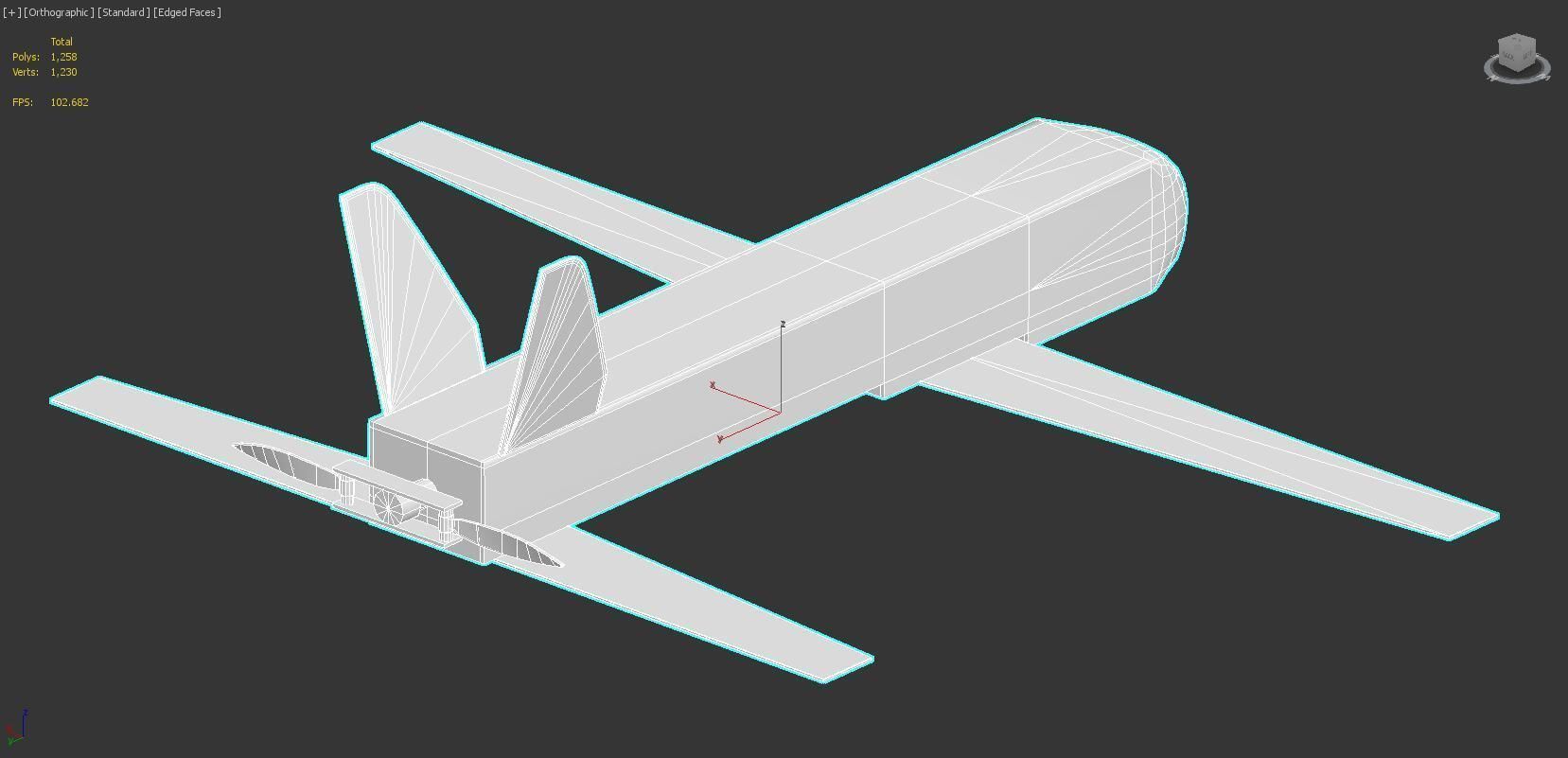 Switchblade Drone Low-poly Low-poly 3D model_3
