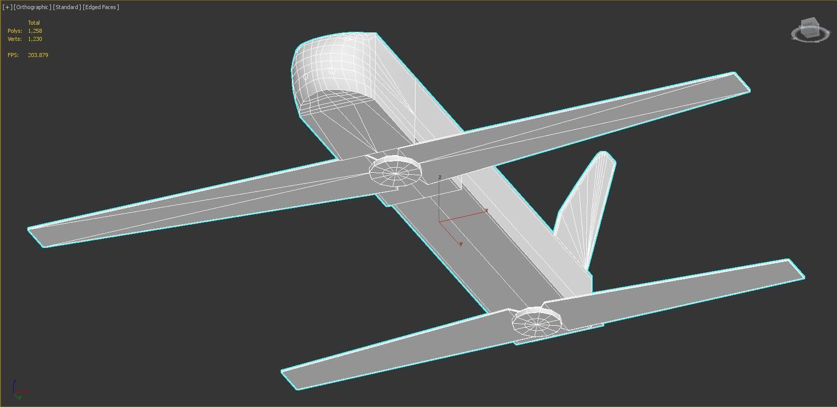 Switchblade Drone Low-poly Low-poly 3D model_4