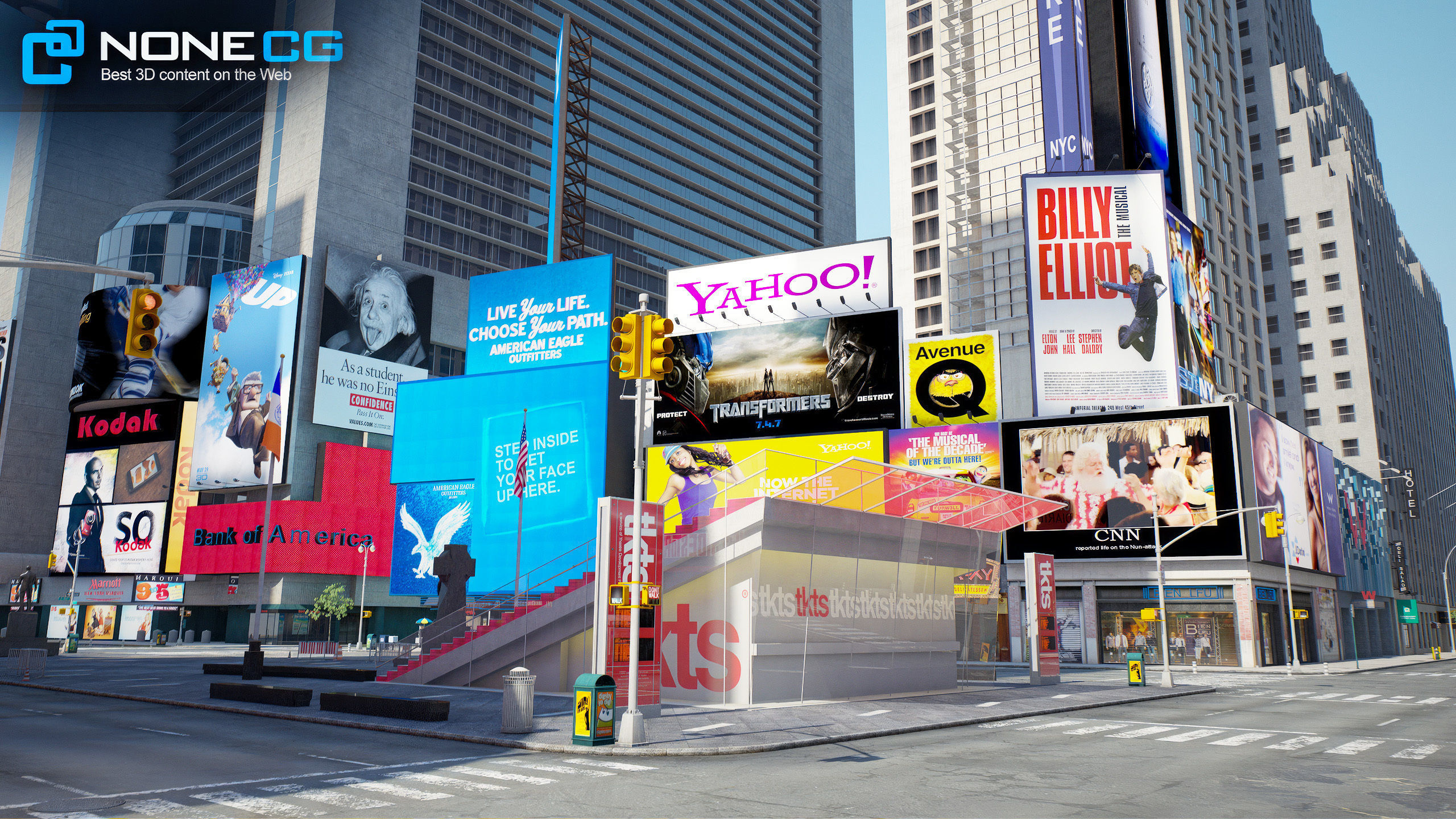 NYC Broadway V2 3D model_16