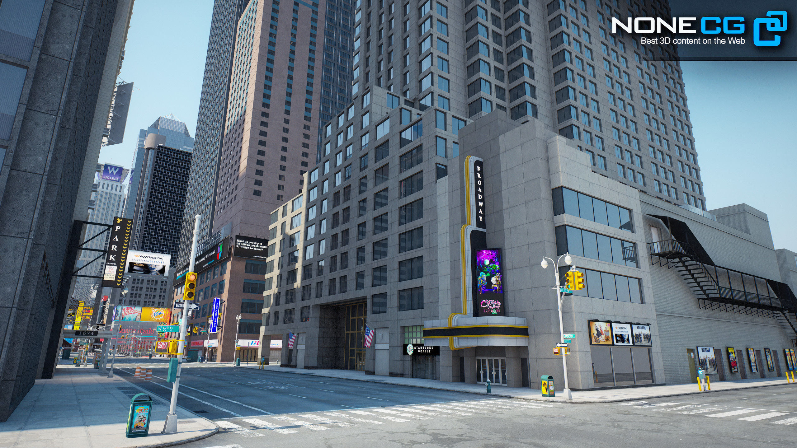 NYC Broadway V2 3D model_29