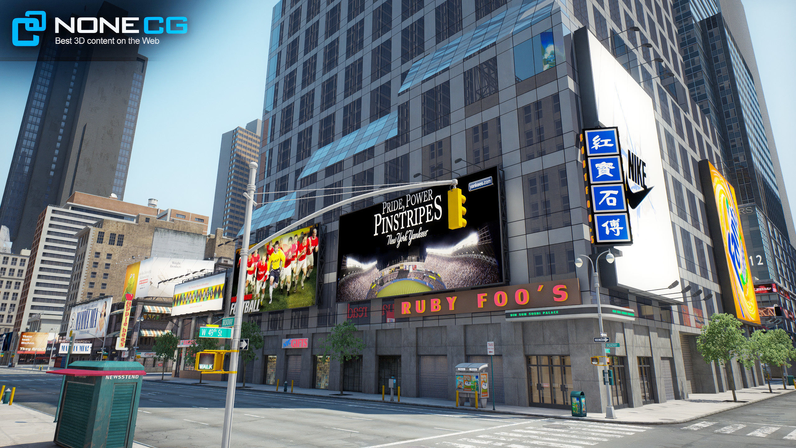 NYC Broadway V2 3D model_38
