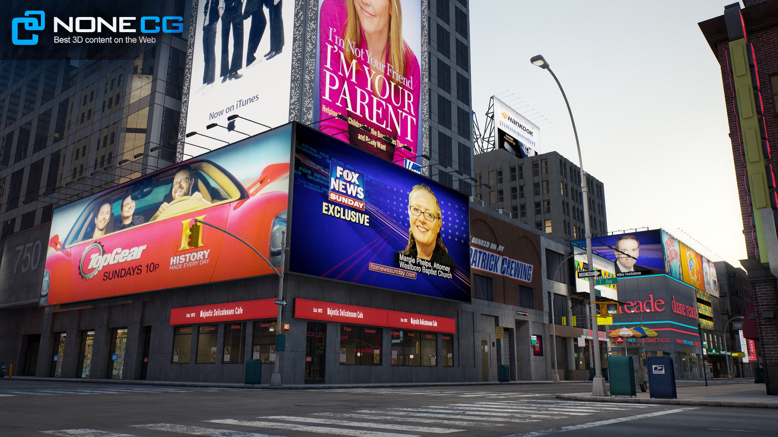 NYC Broadway V2 3D model_22