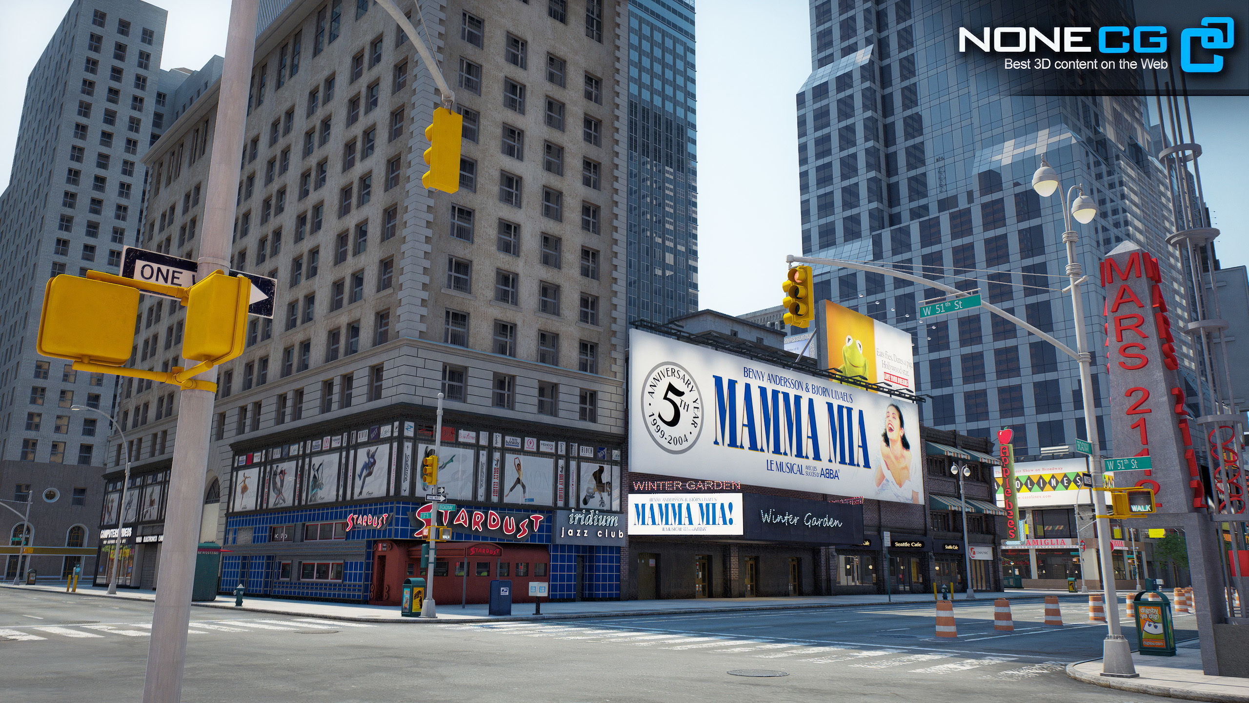 NYC Broadway V2 3D model_25