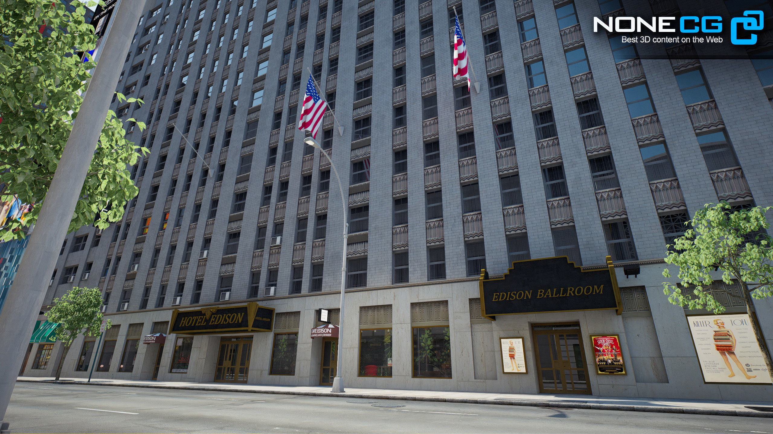 NYC Broadway V2 3D model_15