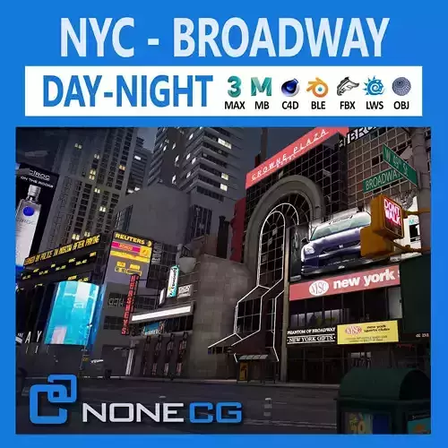 NYC Broadway V2 3D model