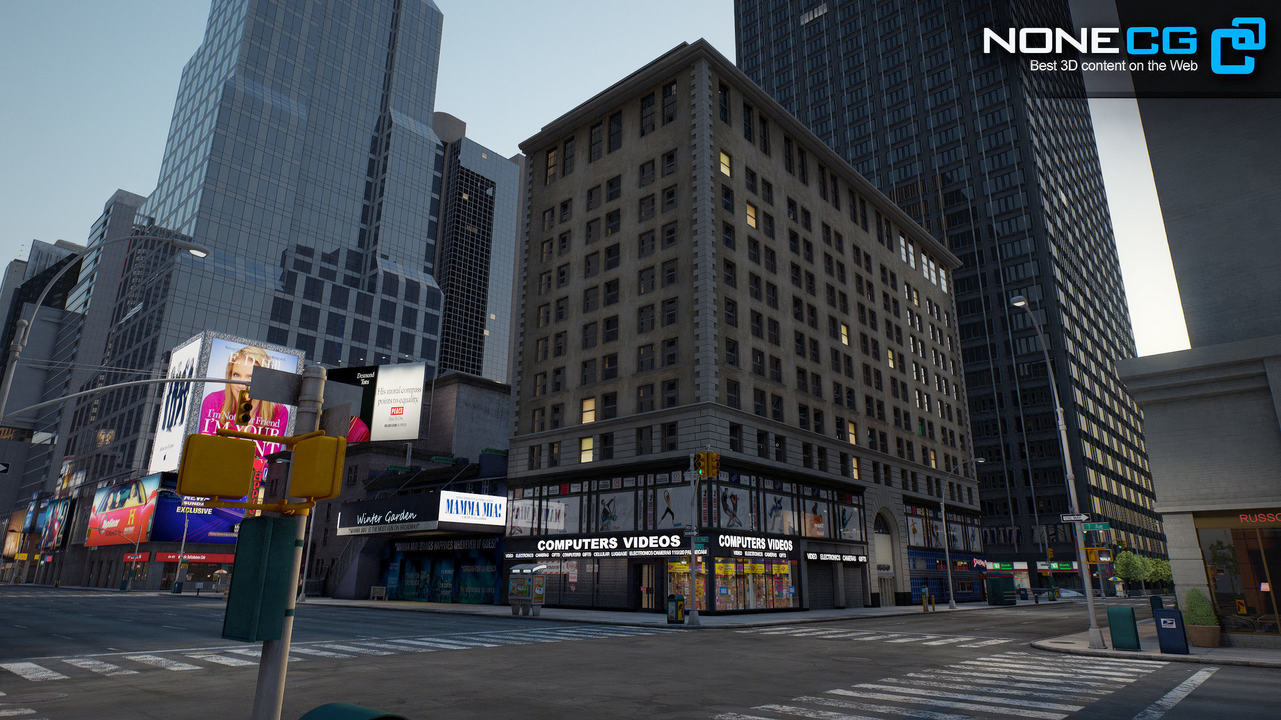 NYC Broadway V2 3D model_27